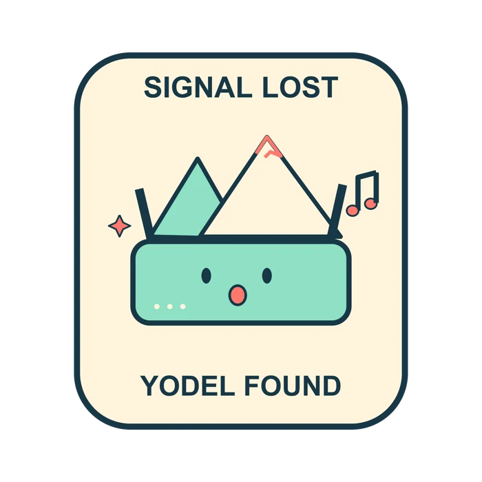 Signal Lost Yodel Found — Singing Router original artwork